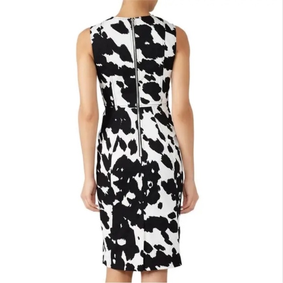 Diane Von Furstenburg Cow Calliope Cotton Sheath Dress sz medium - Picture 7 of 8